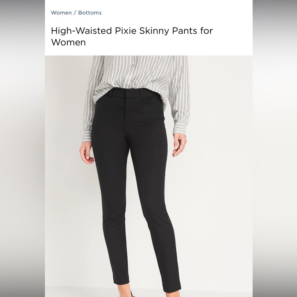 Old Navy Black Pixie Jeans